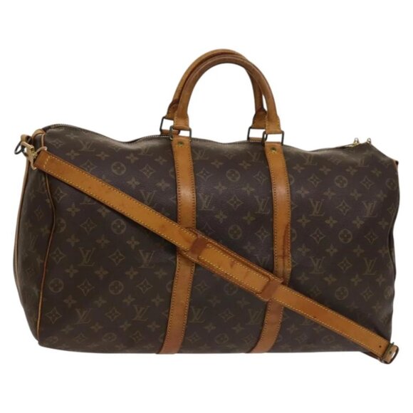 LOUIS VUITTON Monogram Keepall Bandouliere 50 Boston Bag - Picture 1 of 15